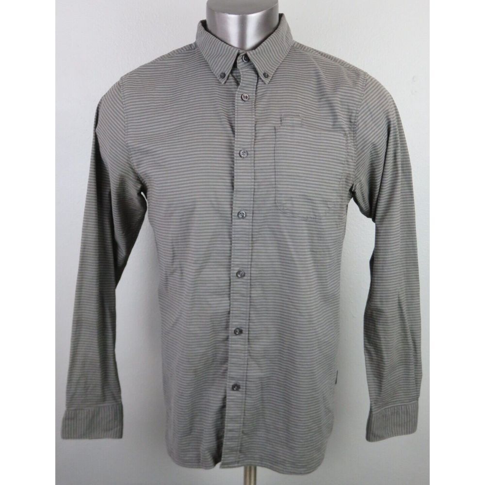 Mens The‎ North Face Long Sleeve Button Front Shirt Size M Cotton Blend Stretch